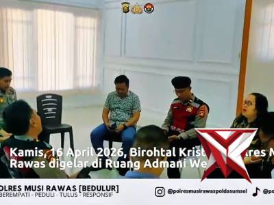 Pembinaan Rohani dan Mental (Birohtal) Personel Kristiani Polres Musi Rawas ?