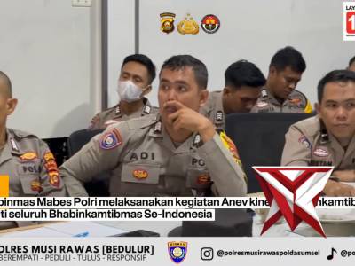 Bhabinkamtibmas Polres Musi Rawas Ikuti Anev Korbinmas, Perkuat Kinerja Presisi - PoliceTube