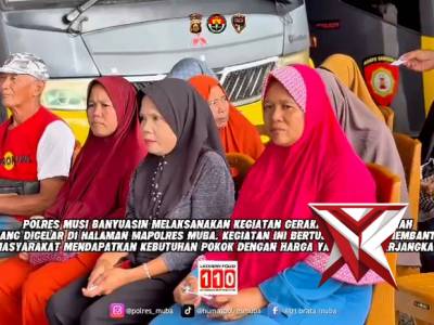 Gerakan Pangan murah Polres Muba