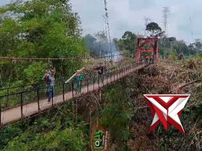 *Title*

REVITALISASI JEMBATAN GANTUNG DESA PEDANG: WUJUD NYATA PROGRAM "BELIDA" POLRES MUSI RAWAS