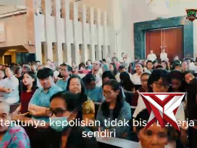 Bapak Kapolda Sumsel kunjungan ke gereja