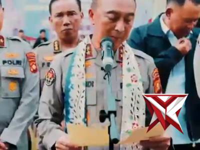 Suasana haru dan bahagia mewarnai Lapangan Gedung Presisi