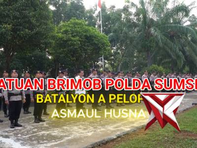 Mengawali Hari dengan Dzikir dan Doa Personil Brimob melaksanakan pembacaan Asmaul Husna
