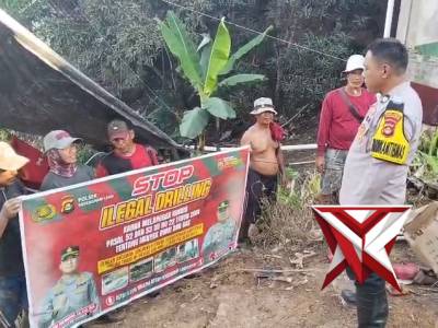 Polisi melakukan himbauan terhadap ilegal deilling IK3