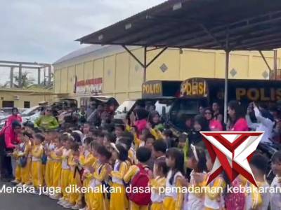 Kunjungan Edukatif TK Keumala Bhayangkari di Polres OKI