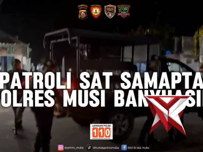 19. Patroli sat Samapta Polres Muba