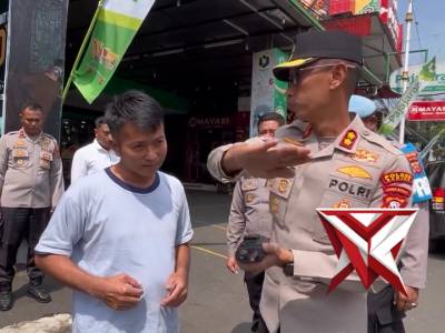 Sopir Truk Kena Tegur Pak Kapolres