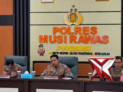 Kapolres Musi Rawas Pimpin Kegiatan Zoom Pembukaan Rakernis Humas, Divkum, Hubinter Dan TIK Polri