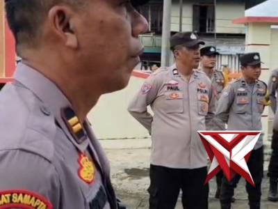 Giat apel pagi polsek Barat teman,, - PoliceTube