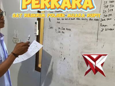 GELAR PERKARA SAT RESKRIM POLSEK MUARA RUPIT