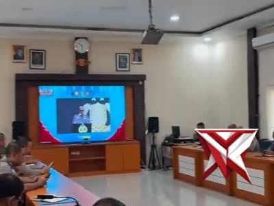 Kapolda IJP Sandi Nugroho Kapolres Musi Rawas Hadiri Rakernis Gabungan Empat Satker Secara Virtual