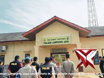 Giat Apel Bersama personil polsek Lempuing Jaya
