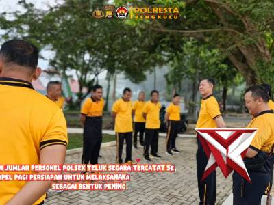 *Polsek Teluk Segara Giatkan Gempita, Wujudkan Lingkungan Bersih dan Disiplin Personel* - PoliceTube