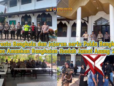 Personel Polresta Bengkulu bersama Polda Bengkulu dan jajaran Polsek melaksanakan pengamanan kegiata - PoliceTube