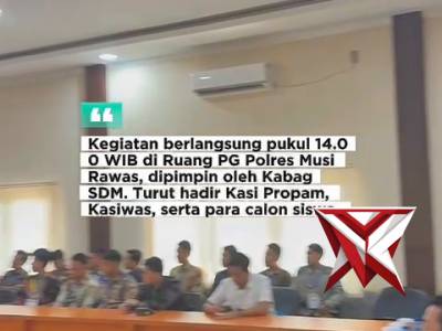 Kapolda Sumsel IJP Sandi Nugroho: Polres Musi Rawas Ikuti Zoom Pakta Integritas Polri 2026