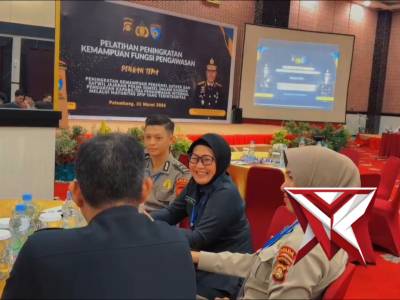 Personel Bidhumas Polda Sumsel mengikuti Pelatihan Peningkatan Kemampuan Fungsi Pengawasan