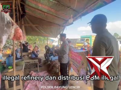 Polsek bayung lencir polres muba imbauan larangan illegal drilling?????
