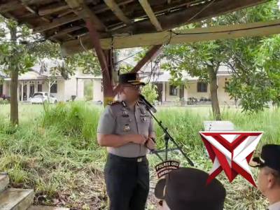 PERESMIAN SUMUR BOR OLEH KAPOLRES OKU AKBP ENDRO ARIBOWO S.I.K, M.A.P. DIPOLSEK BATURAJA TIMUR