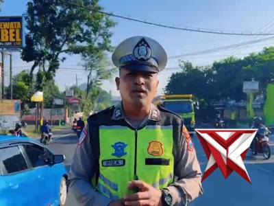 Giat Pengaturan Arus Lalin Pagi hari dan Aiptu Riza Live Report pada titik Daerah Kec. Lawang