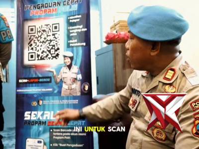 Halo sobat semua 
Jika anda mengetahui Polisi nakal silahkan Lapor dengan Scan QR Code 
Sekali Klik
