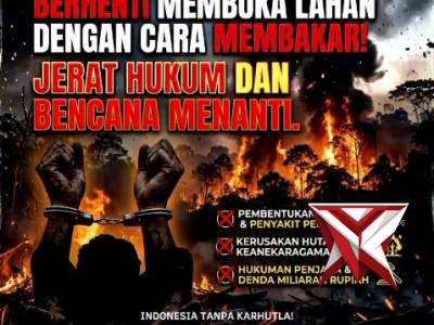 Himbauan Polres Musi Rawas untuk tidak membakar hutan sembarangan