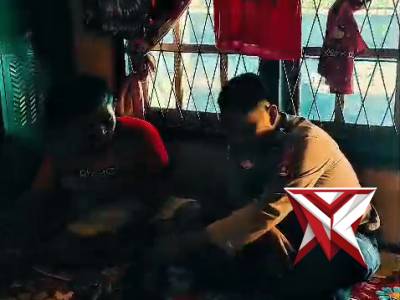 Polsek Muara Beliti Polres Musi Rawas Salurkan Bantuan Sosial,  Tindak Lanjut Arahan Kapolda Sumsel