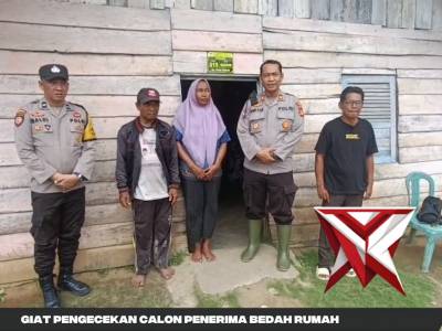 Giat Pengecekan Bedah Rumah oleh Kapolsek Cempaka