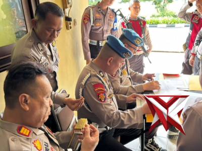 PEMERIKSAAN SENPI DINAS PERSONEL POLRES PRABUMULIH