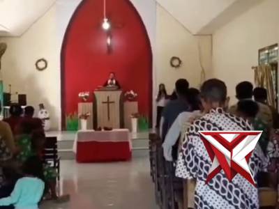 Polri Hadir, Pastikan Ibadah Paskah Berjalan Khidmat ?Polsek STL Ulu Terawas berkomitmen jamin aman