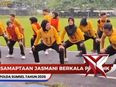 TES KESAMAPTAAN JASMANI BERKALA PERIODIK I TAHUN 2026 POLDA SUMSEL.
