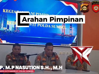 KEGIATAN JAM PIMPINAN DITPAMOBVIT POLDA SUMSEL