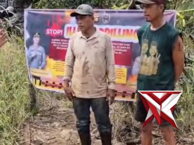 Imbauan larangan illegal refinery polsek babat toman polres muba????