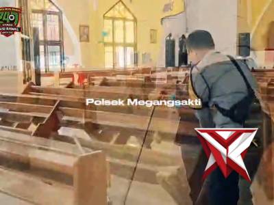 Polsek Megang Sakti. Menghadirkan lingkungan yang asri l