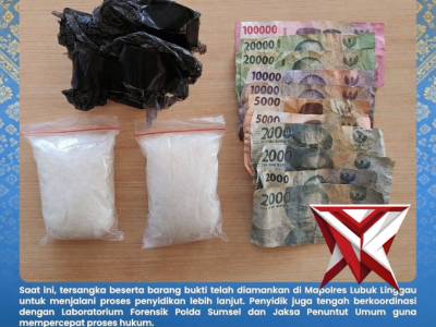 Satresnarkoba Polrestabes Palembang berhasil mengamankan seorang tersangka penyalahgunaan narkotika.