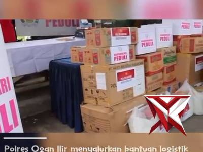 Sinergitas Polres Ogan Ilir dan pihak BAZNAS dalam meringankan beban masyarakat yg terdampak musibah