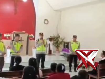 Pastikan Ibadah Khidmat, Polsek STL ulu Amankan Paskah di gereja GKII desa Sukaraya
