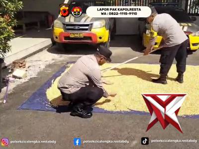 Polsek Cicalengka Polresta Bandung dalam rangka mendukung program ketahanan pangan