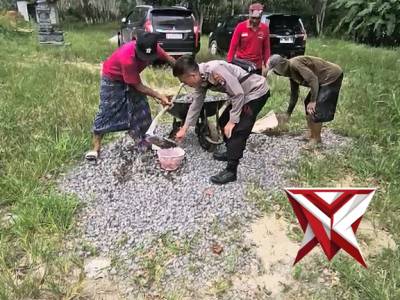 POLRES OKI HADIR AMAN BAE