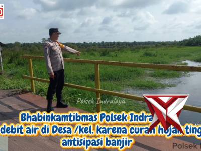 Bhabinkamtibmas cek debit air