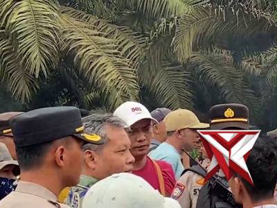 PENGAMANAN AKSI DAMAI MASYARAKAT TEBING SULUH KEC. LEMPUING KAB OKI