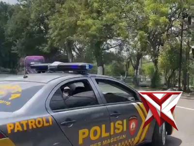 Polres Magetan melaksanakan pengawalan kegiatan pengesahan warga baru IKSPI di wilayah Kabupaten Mag
