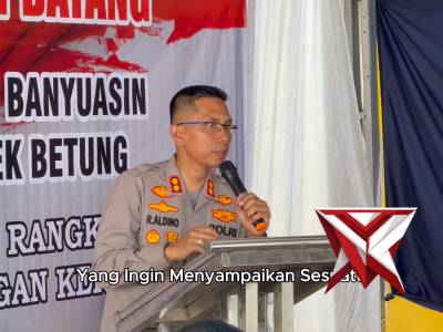 Kunjungan kerja kapolres banyuasin