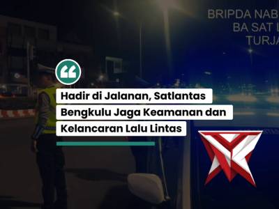 *Blue Light Patroli, Polresta Bengkulu Pantau Lalu Lintas Kondusif*