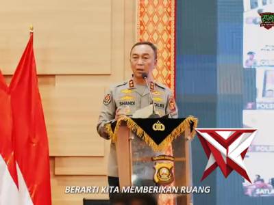 Kapolda Sumsel Irjen Pol. Dr. Sandi Nugroho, S.I.K., S.H., M.Hum. menegaskan perubahan paradigma per