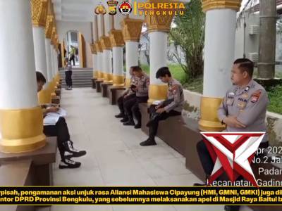 *Polresta Bengkulu dan Polda Bengkulu Sukses Amankan Tiga Aksi Unras, Situasi Tetap Aman dan Terkend - PoliceTube