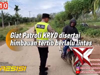 Giat patroli KRYD disertai himbauan tertib berlalu lintas