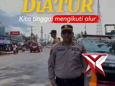 Giat Kanit Samapta dan pers piket mengatur arus lalin