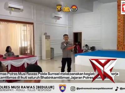 Title

Polres Musi Rawas, Sat Binmas Gelar Anev Kinerja Bhabinkamtibmas Jajaran April 2026.