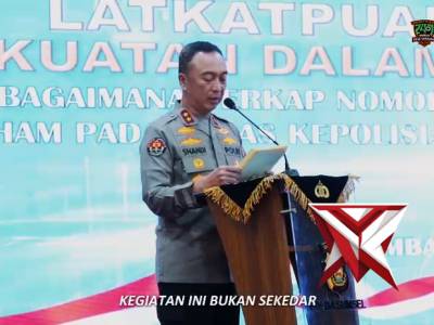Kapolda Sumsel Irjen Pol. Dr. Sandi Nugroho, S.I.K., S.H., M.Hum. menegaskan perubahan paradigma per