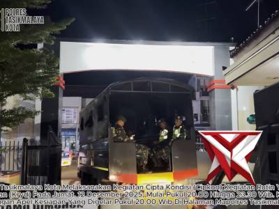 Kapolres Tasikmalaya Kota Pimpin Kegiatan Cipta Kondisi KRYD - PoliceTube